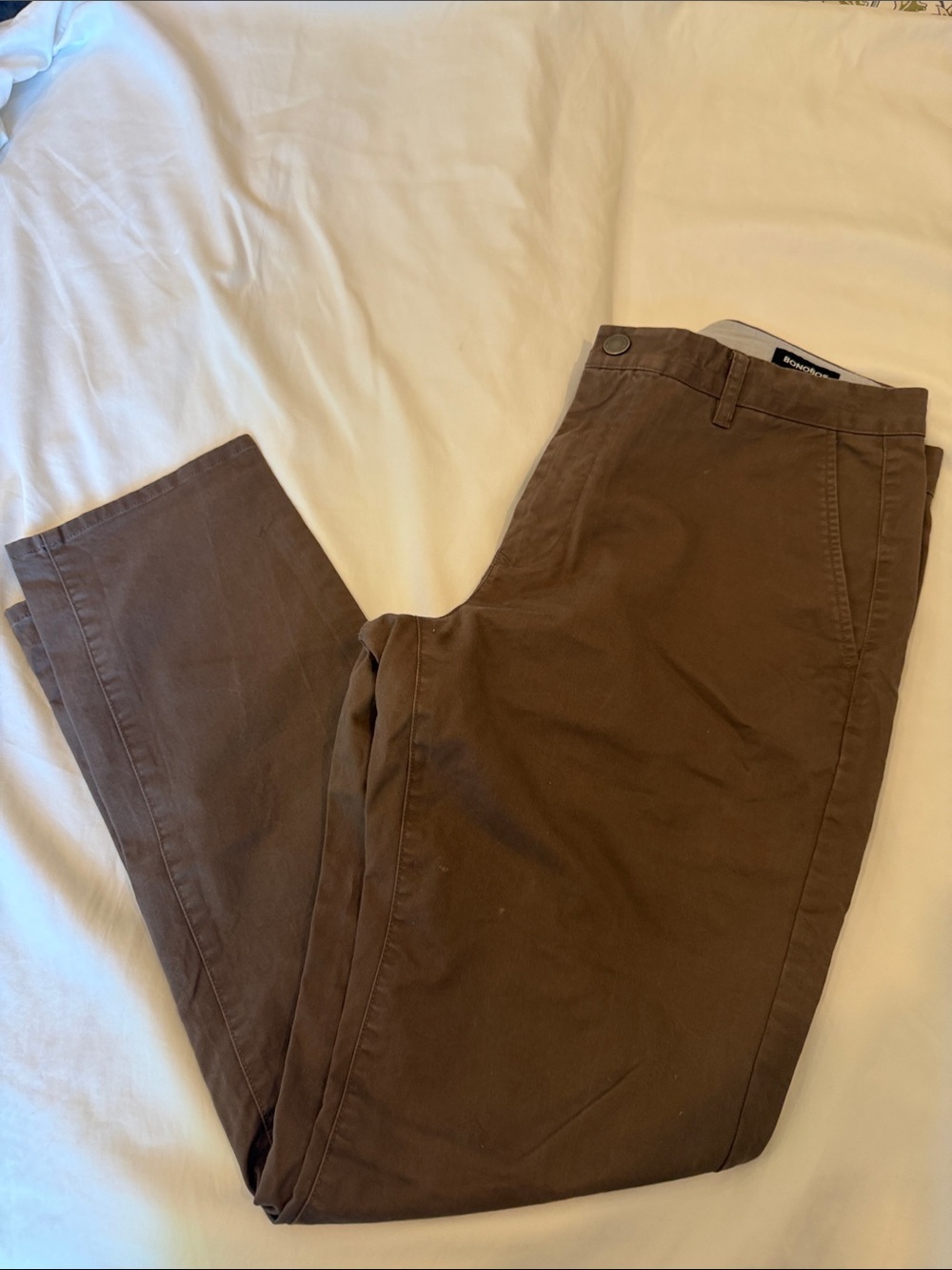 Bonobos Brown Slim Chino Pants